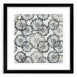 Contemporary Framed Abstract Art – Muted Floral Texture Print