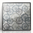 Contemporary Framed Abstract Art – Muted Floral Texture Print
