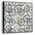 Contemporary Framed Abstract Art – Muted Floral Texture Print