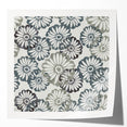 Contemporary Framed Abstract Art – Muted Floral Texture Print