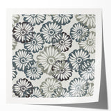 Contemporary Framed Abstract Art – Muted Floral Texture Print