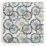 Contemporary Framed Abstract Art – Muted Floral Texture Print