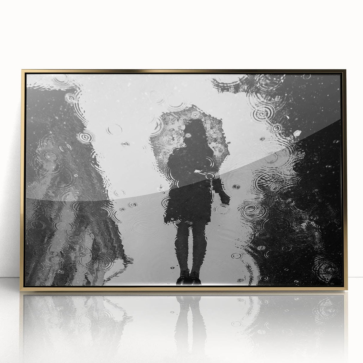 Urban Architectural Photography – Reflection in the Rain Print