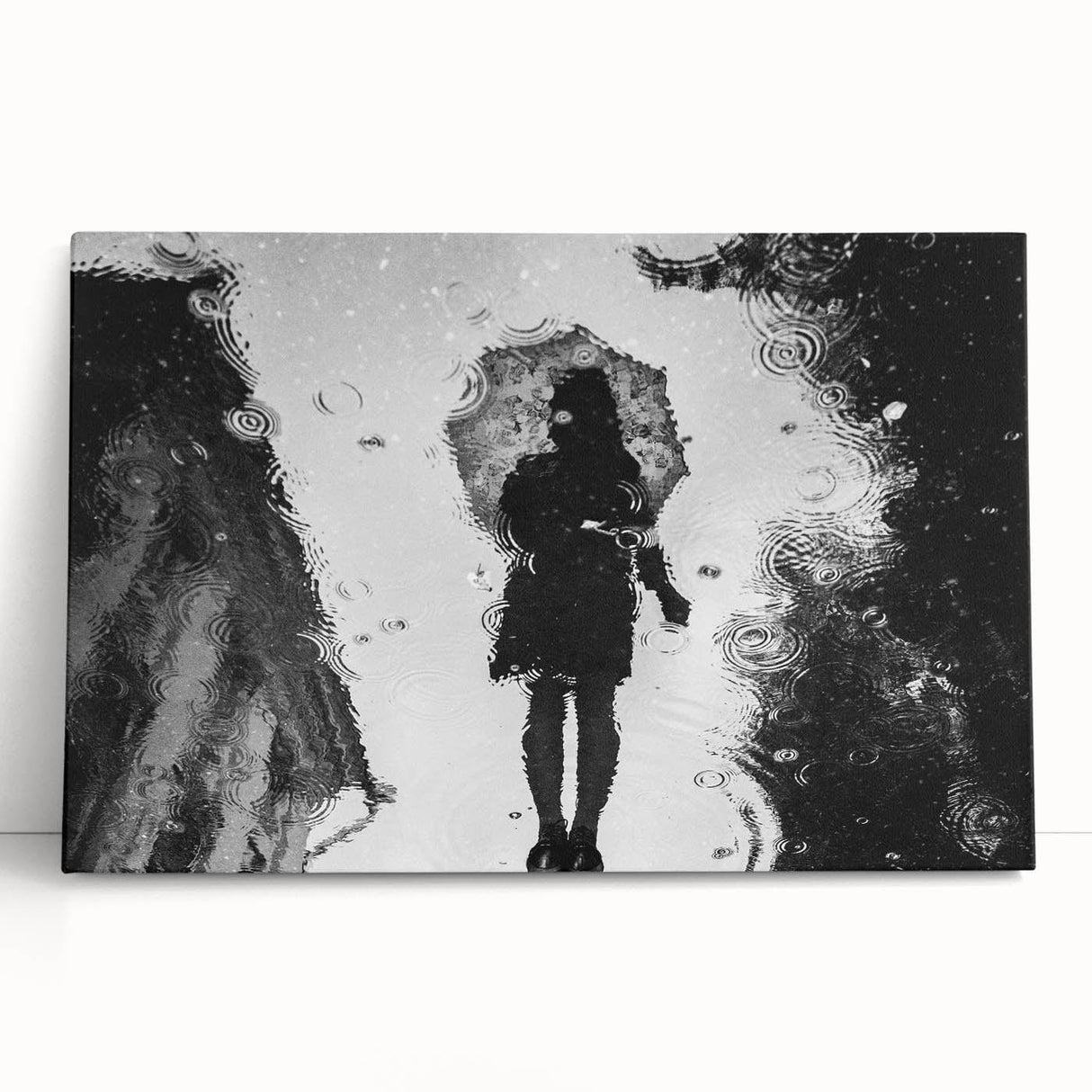 Urban Architectural Photography – Reflection in the Rain Print