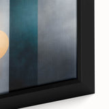 Color Block Abstract Wall Art – Modern Sunset Glow Illustration