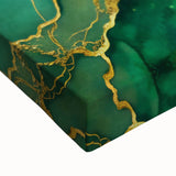 Luxury Green & Gold Abstract Painting – Modern Wall Art Print