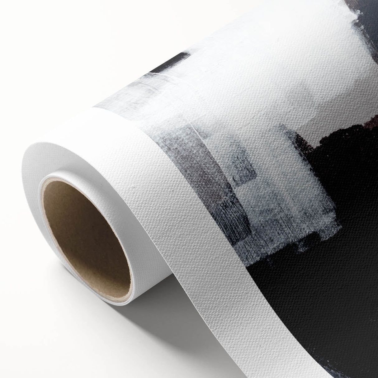 Earthen Harmony Abstract - Black & White Minimalist Wall Art