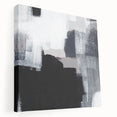 Earthen Harmony Abstract - Black & White Minimalist Wall Art