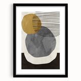 Modern Geometric Abstract Wall Art - Minimalist Canvas Print