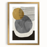 Modern Geometric Abstract Wall Art - Minimalist Canvas Print