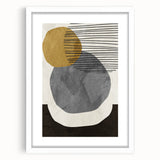 Modern Geometric Abstract Wall Art - Minimalist Canvas Print