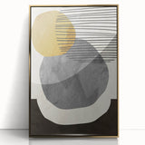 Modern Geometric Abstract Wall Art - Minimalist Canvas Print