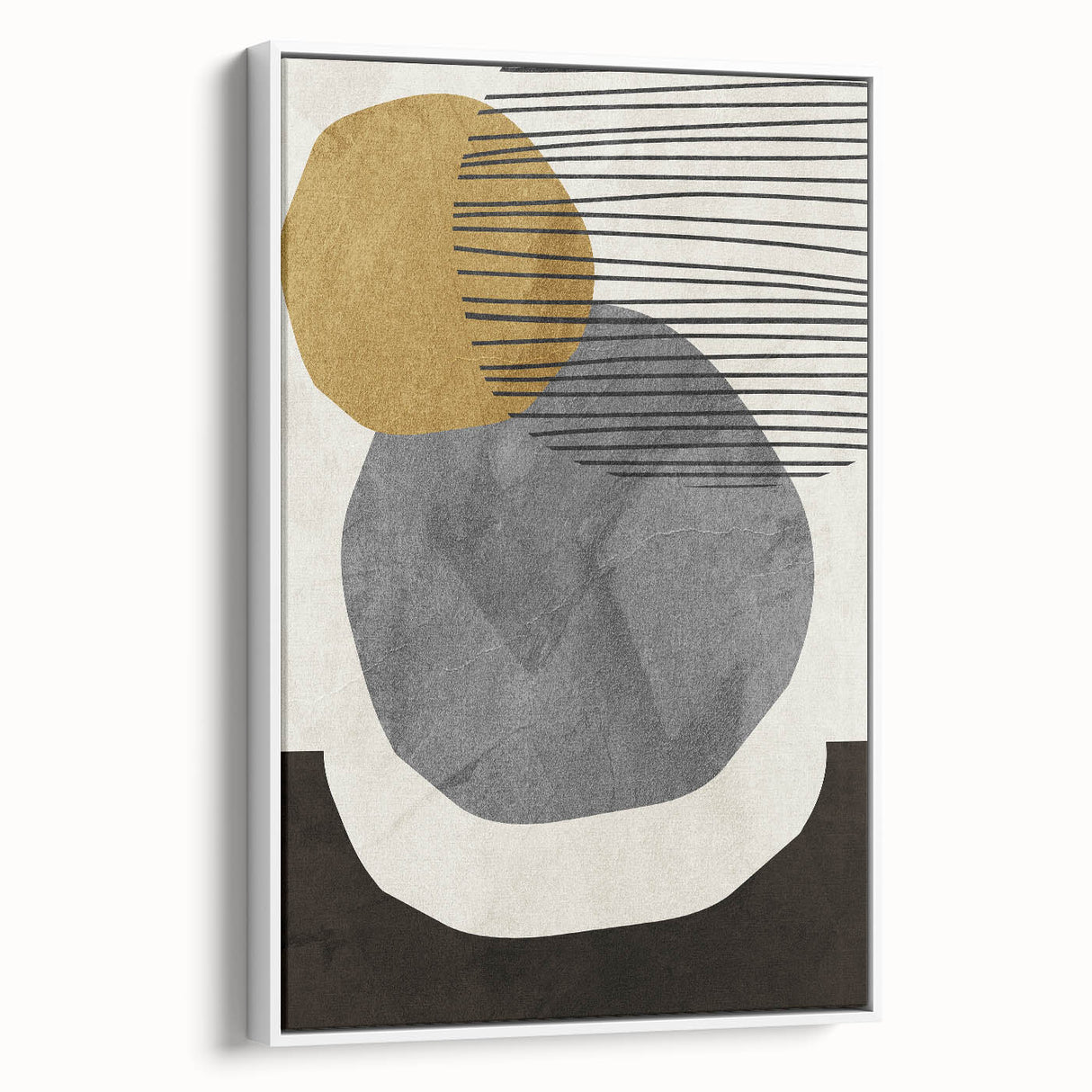 Modern Geometric Abstract Wall Art - Minimalist Canvas Print