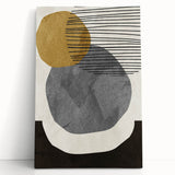 Modern Geometric Abstract Wall Art - Minimalist Canvas Print