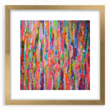 Abstract Canvas Wall Art – Vibrant Multicolor Drip Painting