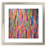 Abstract Canvas Wall Art – Vibrant Multicolor Drip Painting