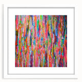 Abstract Canvas Wall Art – Vibrant Multicolor Drip Painting