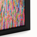 Abstract Canvas Wall Art – Vibrant Multicolor Drip Painting