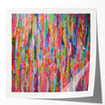 Abstract Canvas Wall Art – Vibrant Multicolor Drip Painting