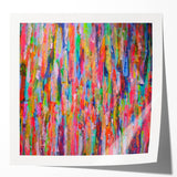 Abstract Canvas Wall Art – Vibrant Multicolor Drip Painting