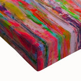 Abstract Canvas Wall Art – Vibrant Multicolor Drip Painting