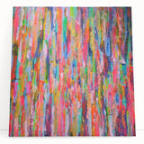 Abstract Canvas Wall Art – Vibrant Multicolor Drip Painting