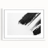 Minimalist Black and White Abstract Wall Art - Modern Canvas