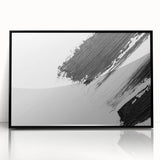 Minimalist Black and White Abstract Wall Art - Modern Canvas