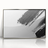 Minimalist Black and White Abstract Wall Art - Modern Canvas