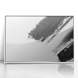 Minimalist Black and White Abstract Wall Art - Modern Canvas