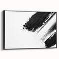Minimalist Black and White Abstract Wall Art - Modern Canvas