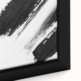 Minimalist Black and White Abstract Wall Art - Modern Canvas