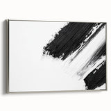 Minimalist Black and White Abstract Wall Art - Modern Canvas