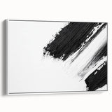 Minimalist Black and White Abstract Wall Art - Modern Canvas
