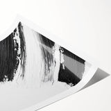 Minimalist Black and White Abstract Wall Art - Modern Canvas