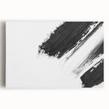 Minimalist Black and White Abstract Wall Art - Modern Canvas