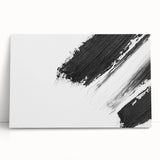 Minimalist Black and White Abstract Wall Art - Modern Canvas