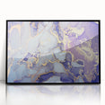 Contemporary Luxury Abstract Painting – Blue, Lilac & Gold Art