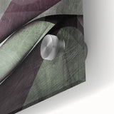 Earthen Harmony Abstracts - Contemporary Canvas Art in Olive Plum