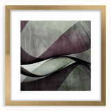 Earthen Harmony Abstracts - Contemporary Canvas Art in Olive Plum