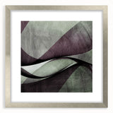 Earthen Harmony Abstracts - Contemporary Canvas Art in Olive Plum
