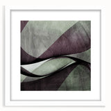 Earthen Harmony Abstracts - Contemporary Canvas Art in Olive Plum