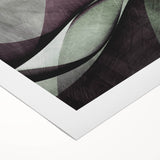 Earthen Harmony Abstracts - Contemporary Canvas Art in Olive Plum