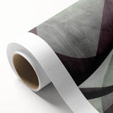 Earthen Harmony Abstracts - Contemporary Canvas Art in Olive Plum