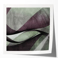 Earthen Harmony Abstracts - Contemporary Canvas Art in Olive Plum