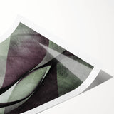 Earthen Harmony Abstracts - Contemporary Canvas Art in Olive Plum