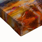 Abstract Minimalist Landscape Paintings – Autumn Forest Reflection