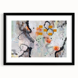 Large Abstract Wall Art – Expressive Modern Painting in Gray & Mustard
