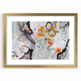Large Abstract Wall Art – Expressive Modern Painting in Gray & Mustard