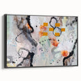 Large Abstract Wall Art – Expressive Modern Painting in Gray & Mustard